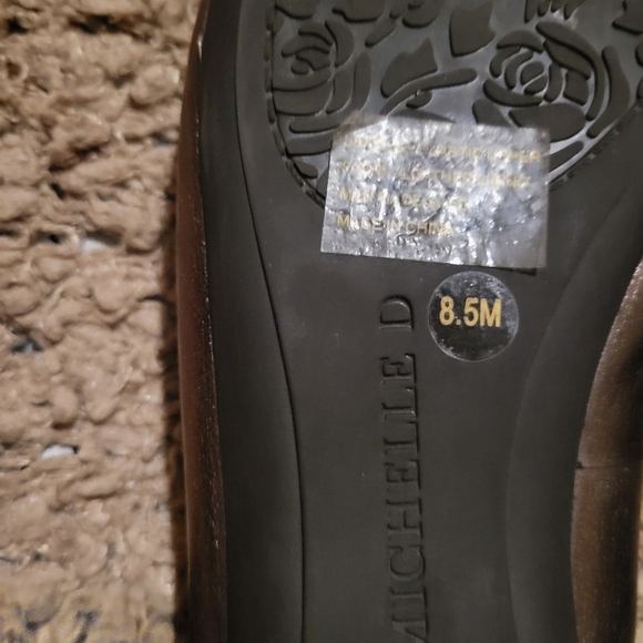 WOMENS MICHELLE D BRONZE BALLET FLAT SHOES SIZE 8.5 - Picture 10 of 13